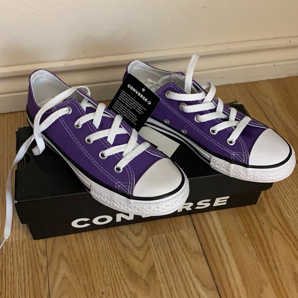Kids purple chucks